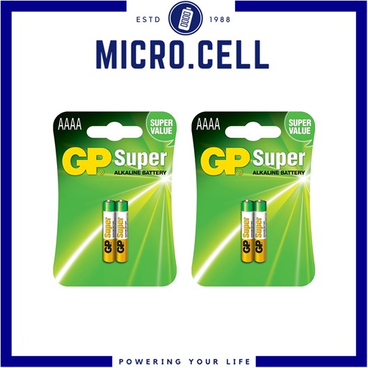[Bundle of 2] GP AAAA Super Alkaline 4A Quadruple A E96 2pcs Battery Pack