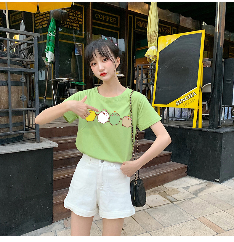 T Shirt Woman Woman's O-Neck T Shirts Cartoon Unisex T Cartoon T Shirt 短t恤 T Shirts Women 2022