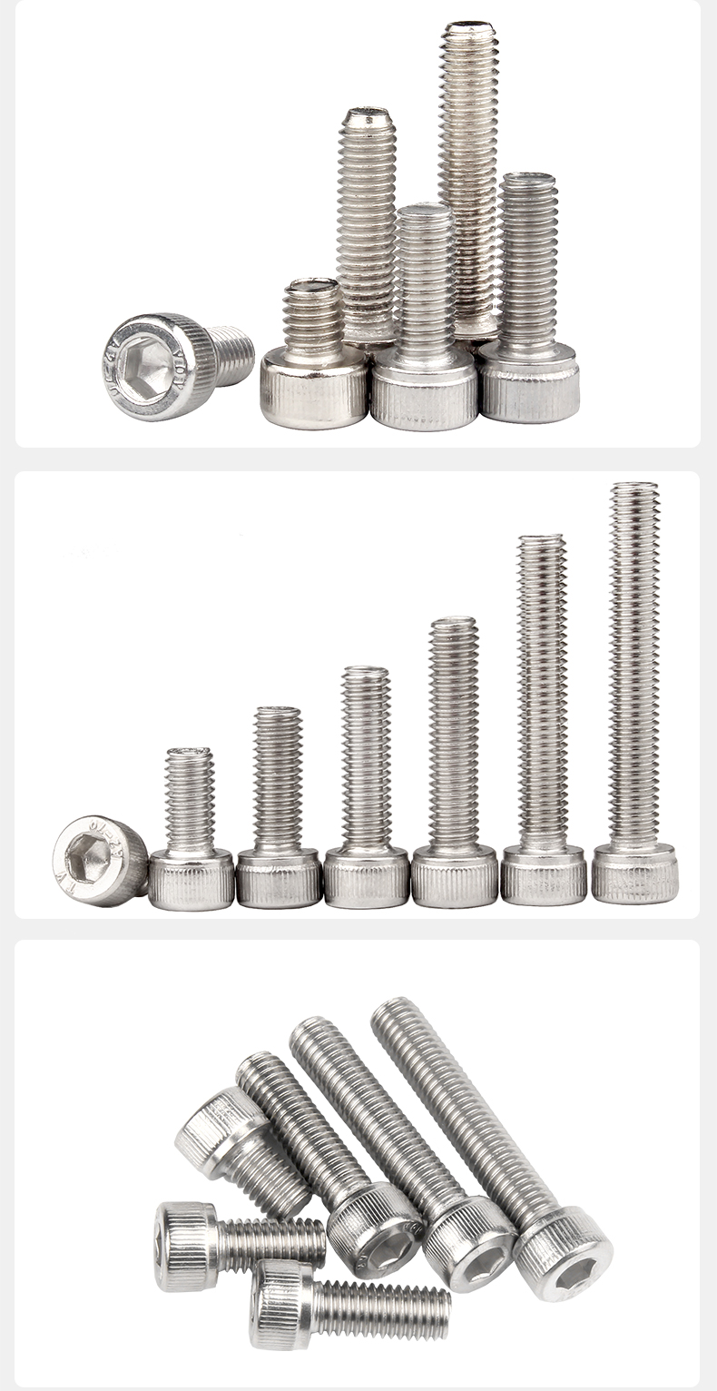 (SG Seller) 5 SETS Stainless Steel Bolt & Nut M3M4M5M6